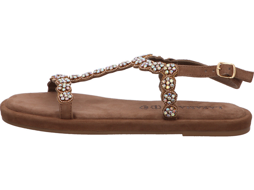 Lazamani Damen Sandalette  in taupe
