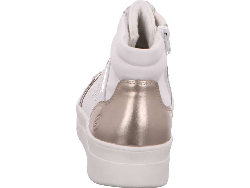 Remonte Damen Stiefel  in weiß-bunt-kombiniert