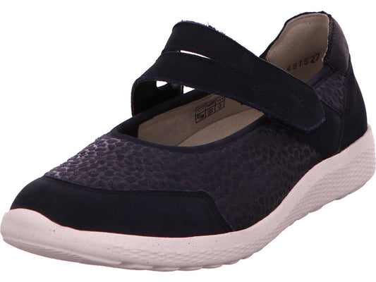 Waldläufer damesslippers K-Ira in donkerblauw