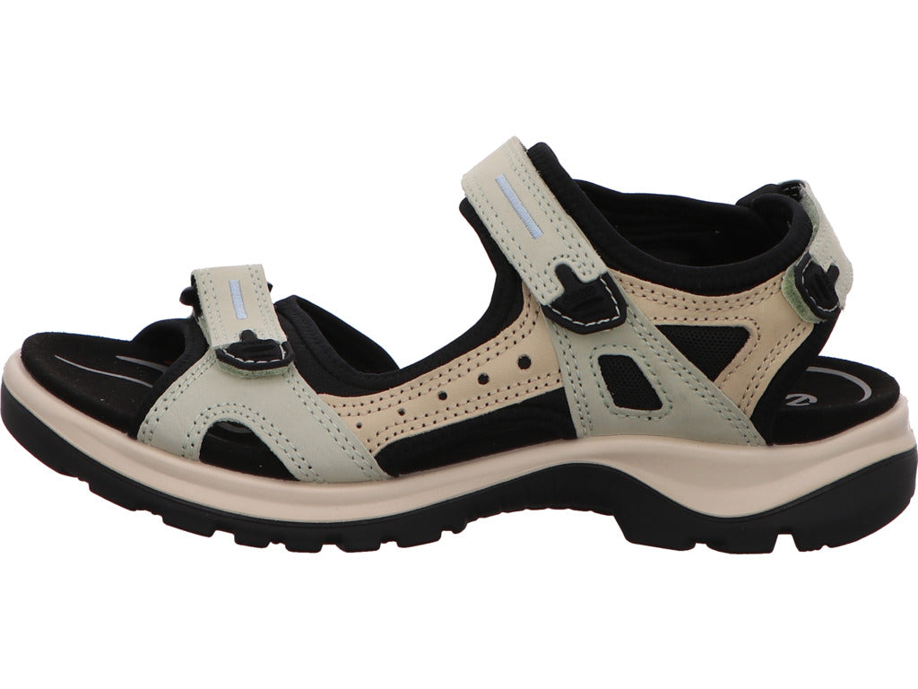 Ecco Damen Sandalette Offroad Yucatan in grün-bunt-kombiniert