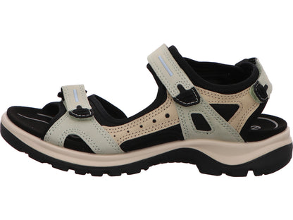 Ecco Damen Sandalette Offroad Yucatan in grün-bunt-kombiniert