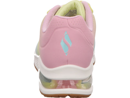 Skechers Damen Sneaker Uno 2-Color Waves in weiß-schwarz-kombiniert