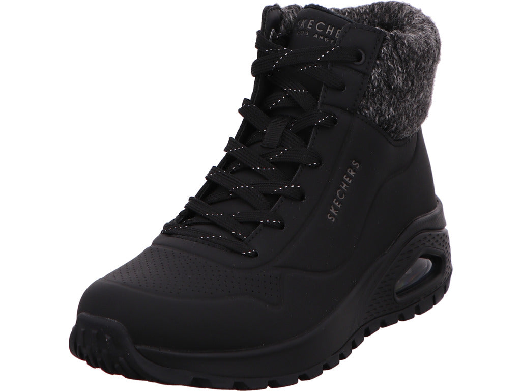 Skechers Damen Stiefel Uno Rugged-Darling Daze in schwarz