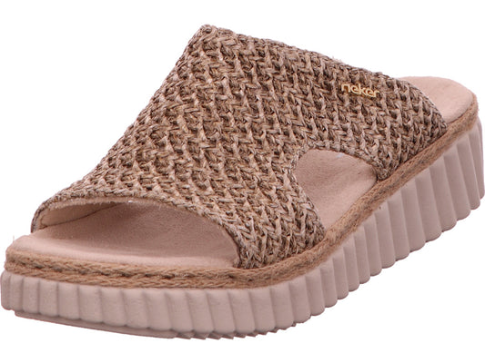 Rieker Damen Pantolette  in beige