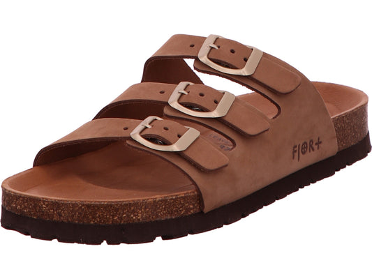 Fjor Damen Pantolette  in hellbraun