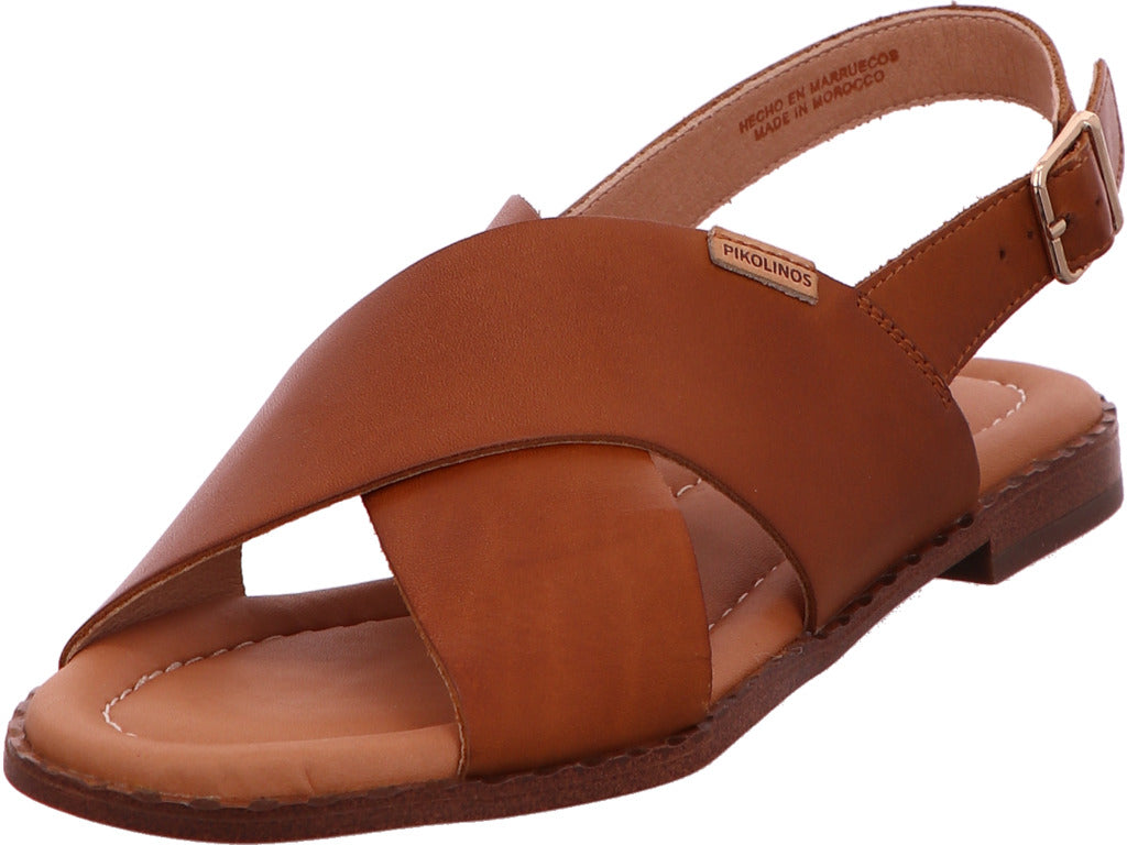 Pikolinos Damen Sandalette Algar in hellbraun