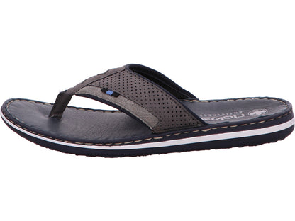 Rieker Herren Pantolette  in grau-bunt-kombiniert