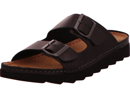 Rohde Herren Pantolette Foggia-H in schwarz