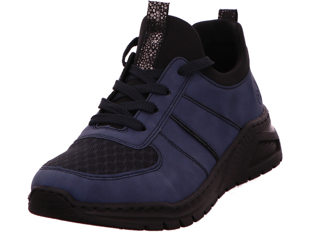Rieker Damen Sneaker  in blau-kombiniert