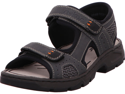 Rieker Herren Sandalette  in grau-bunt-kombiniert