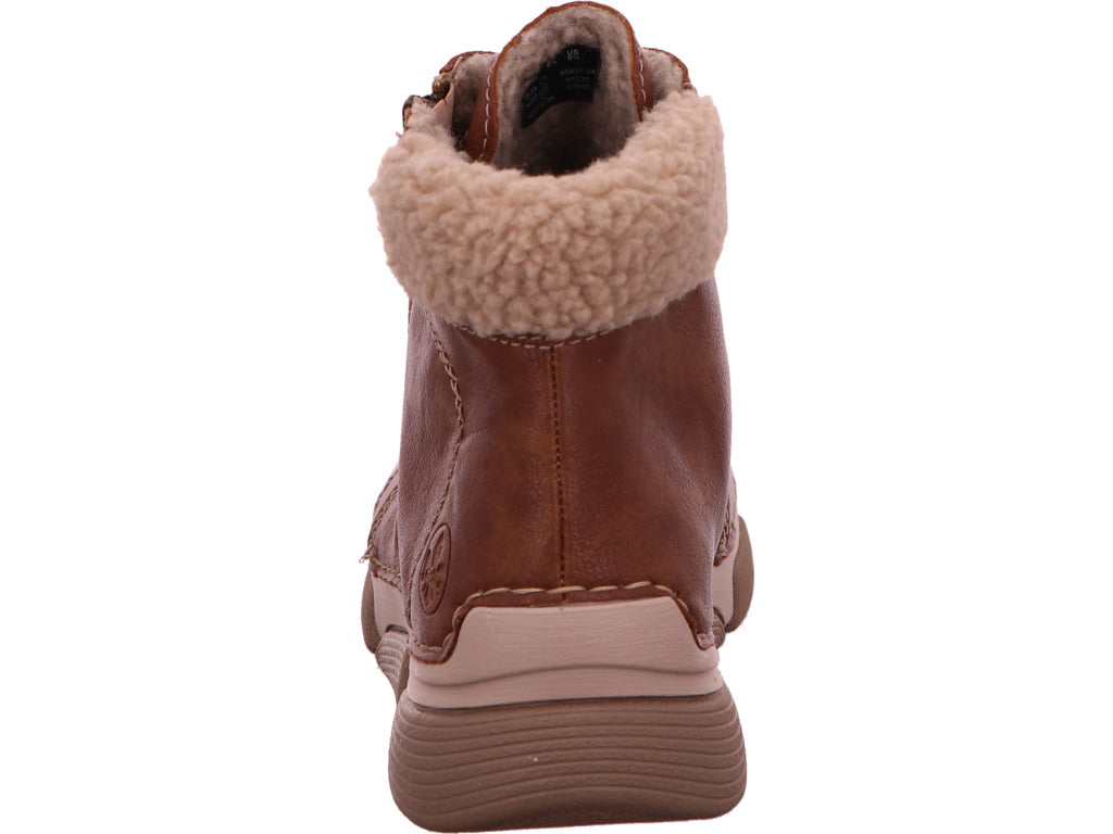 Rieker Damen Stiefel  in braun-bunt-kombiniert