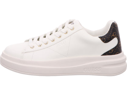 Guess Damen Sneaker Elbina in weiß-bunt-kombiniert