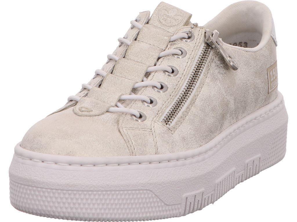 Rieker Damen Sneaker  in beige-bunt-kombiniert