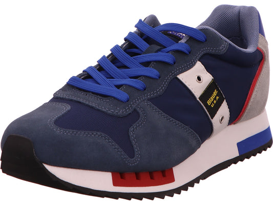 Blauer Shoes herensneakers Queens 01 in een blauw-multicolor combinatie