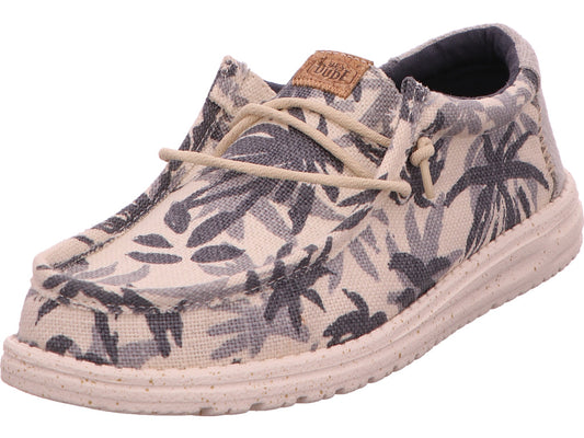 Hey Dude Herren Slipper Wally Palm in beige-bunt-kombiniert