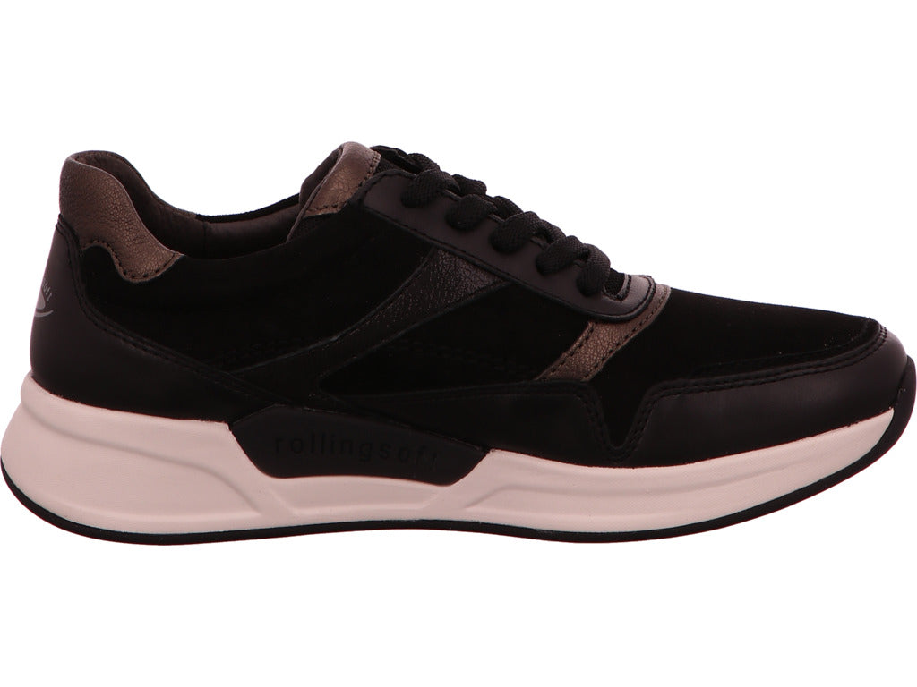 Gabor Damen Sneaker  in schwarz-bunt-kombiniert