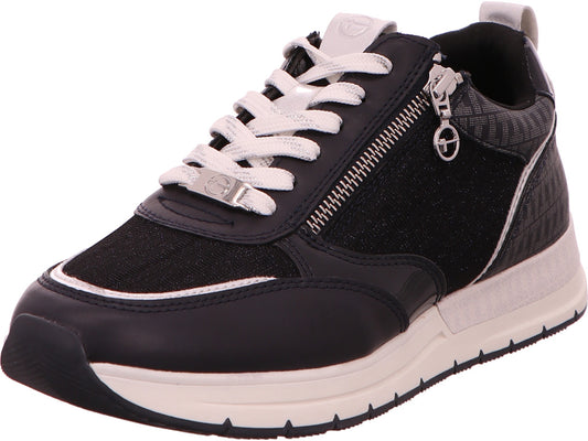 Tamaris Damen Sneaker  in blau-bunt-kombiniert