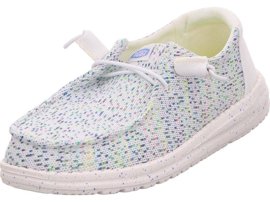 Hey Dude Damen Slipper Wendy Sequin Lace in weiß-bunt-kombiniert
