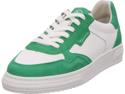 Tamaris damessneakers in een groen-multicolor combinatie