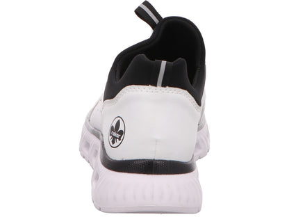 Rieker Damen Sneaker  in weiß-schwarz-kombiniert