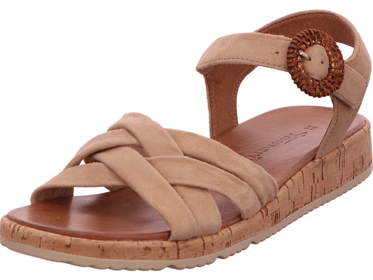 Tamaris Damen Sandalette  in hellbraun