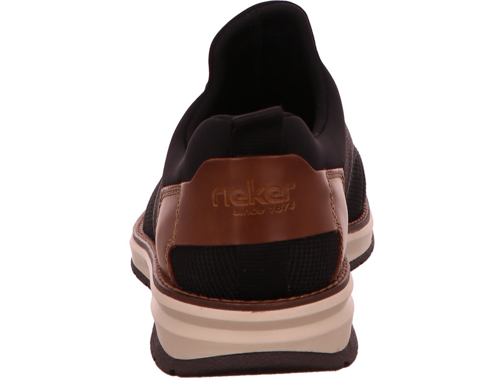 Rieker Herren Halbschuh  in schwarz-kombiniert