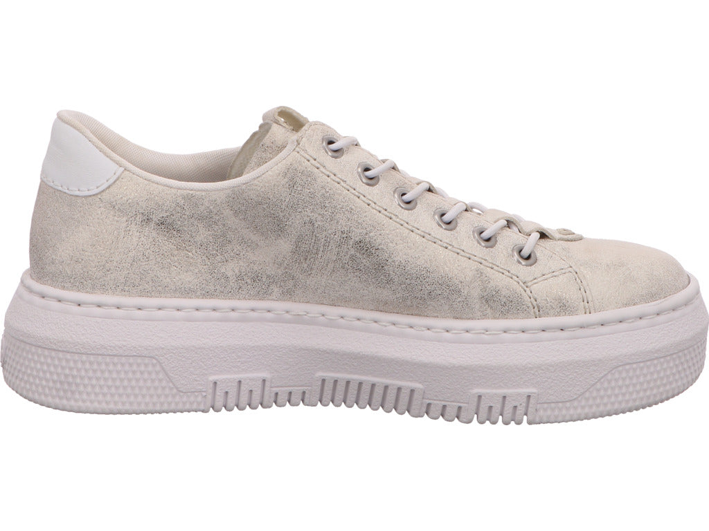 Rieker Damen Sneaker  in beige-bunt-kombiniert