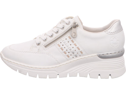 Rieker Damen Sneaker  in weiß-bunt-kombiniert