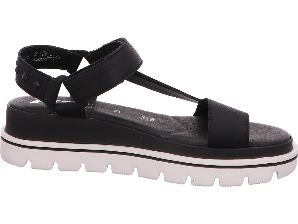 Rieker Damen Sandalette Revolution in schwarz