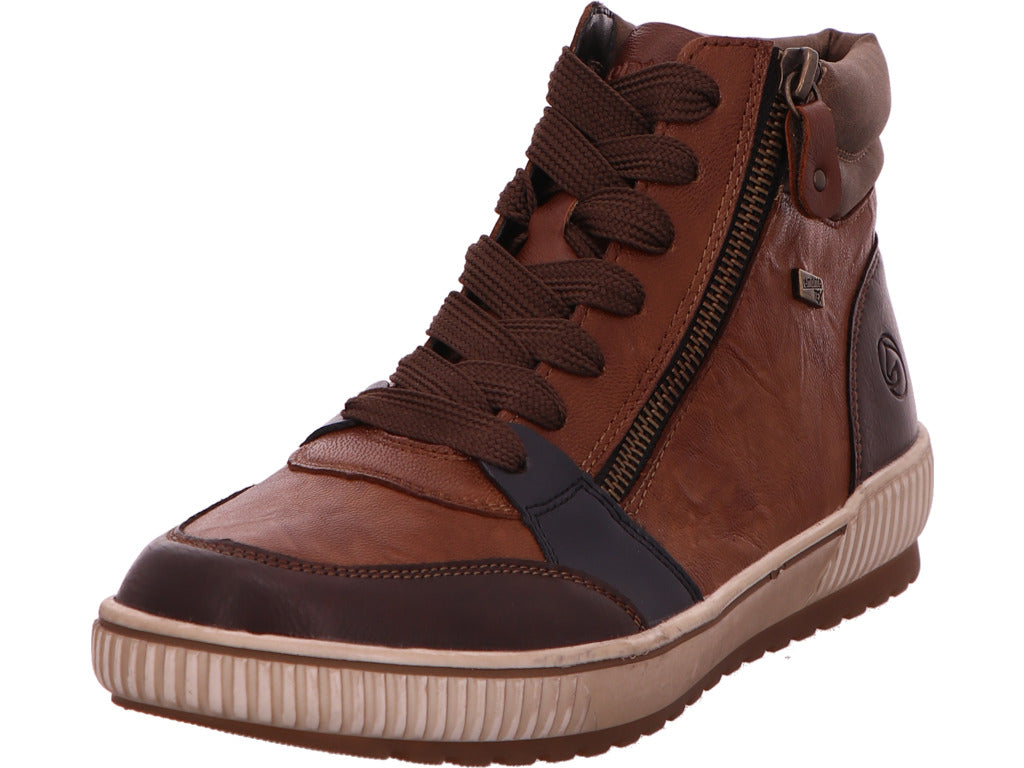 Remonte Damen Stiefel  in braun-bunt-kombiniert