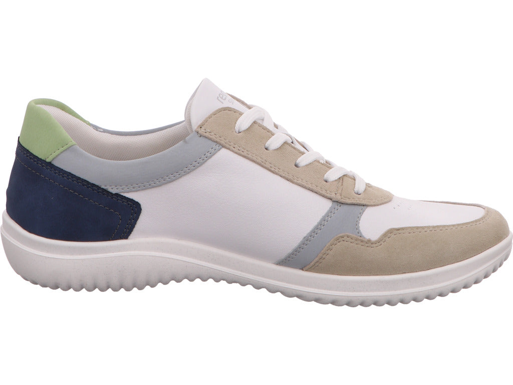 Remonte damessneakers in een wit-meerkleurige combinatie