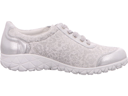 Waldläufer Damen Schnürschuh Havy in silber-kombiniert