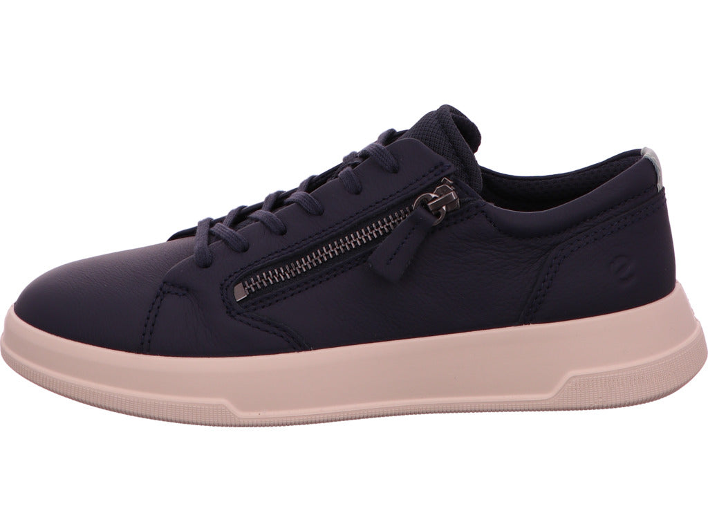 Ecco Damen Sneaker Move W Zip Lace Sneaker in blau-bunt-kombiniert