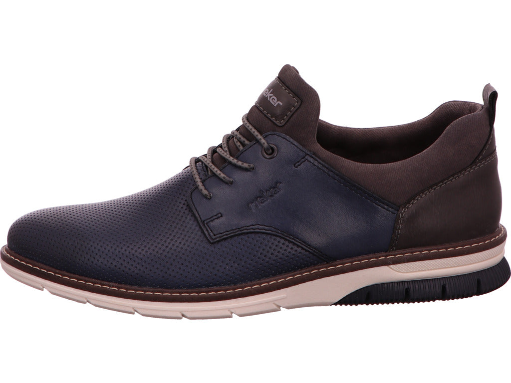 Rieker Herren Halbschuh  in blau-bunt-kombiniert