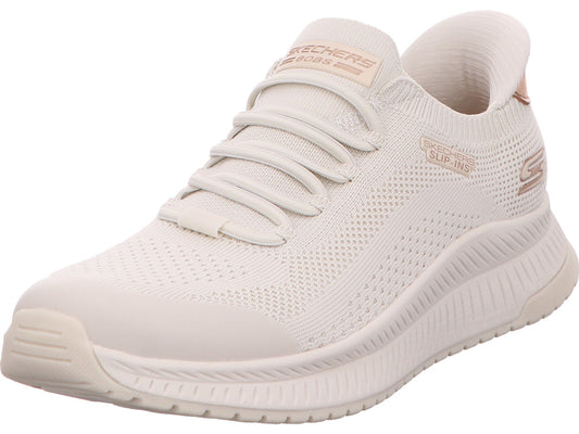 Skechers Damen Sneaker Bobs Squad 4 Dire Step in weiß