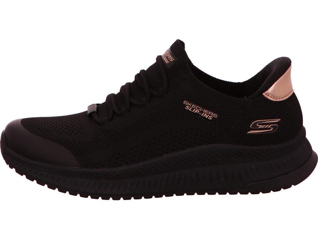 Skechers Damen Sneaker Bobs Squad 4 Dire Step in schwarz