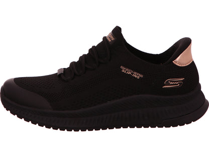 Skechers Damen Sneaker Bobs Squad 4 Dire Step in schwarz