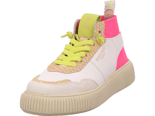 Crickit Damen Stiefel Maura in weiß-bunt-kombiniert