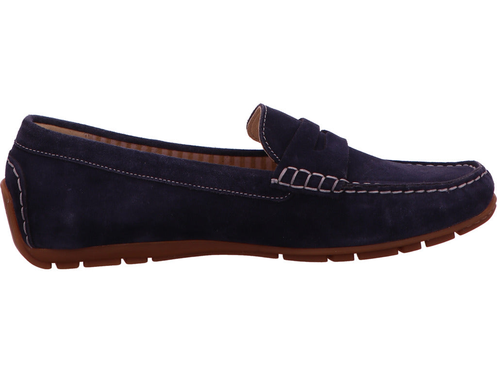 Sioux Damen Slipper Carmona-700 in dunkelblau