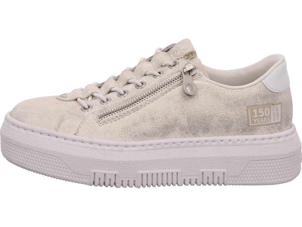Rieker Damen Sneaker  in beige-bunt-kombiniert