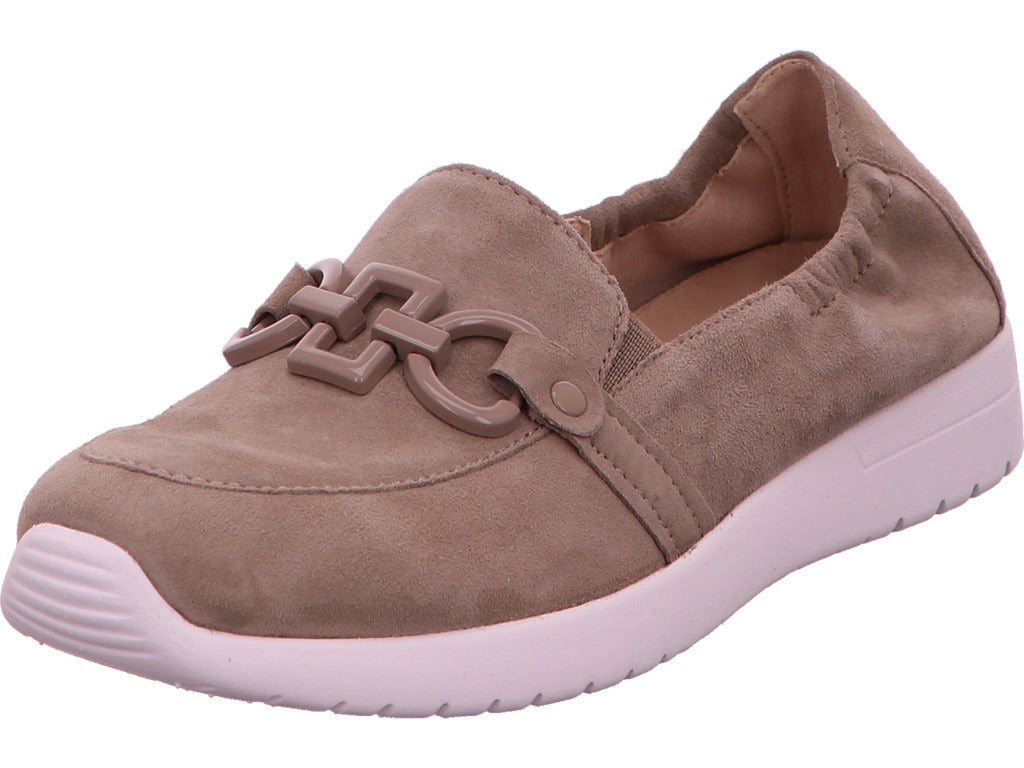 Caprice Damen Slipper  in dunkelbeige