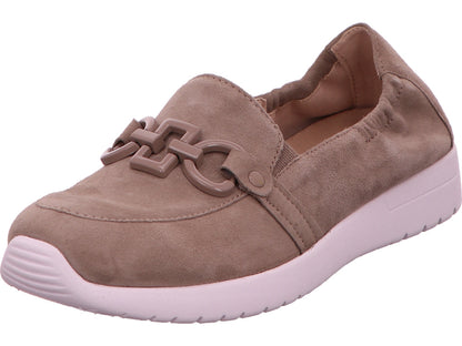 Caprice Damen Slipper  in dunkelbeige