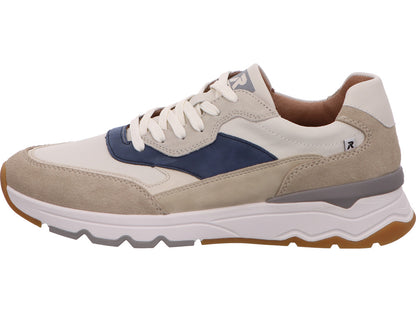 Rieker herensneakers in een wit-meerkleurige combinatie