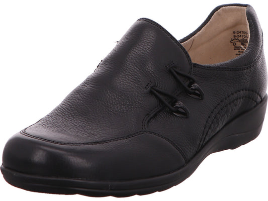 Caprice Damen Slipper  in schwarz