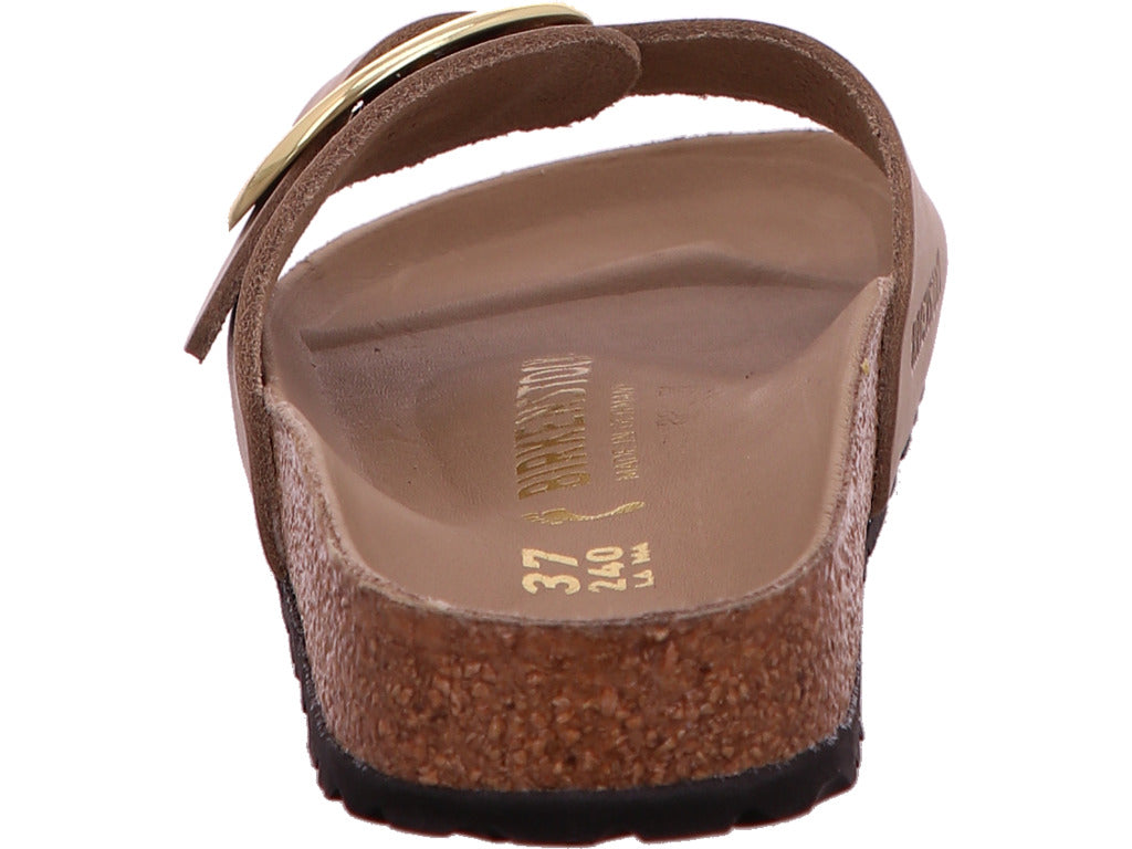 Birkenstock Damen Pantolette Madrid Big Buckle in hellbraun
