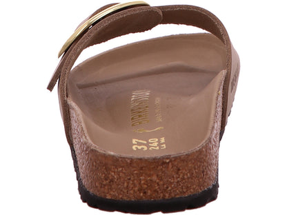 Birkenstock Damen Pantolette Madrid Big Buckle in hellbraun