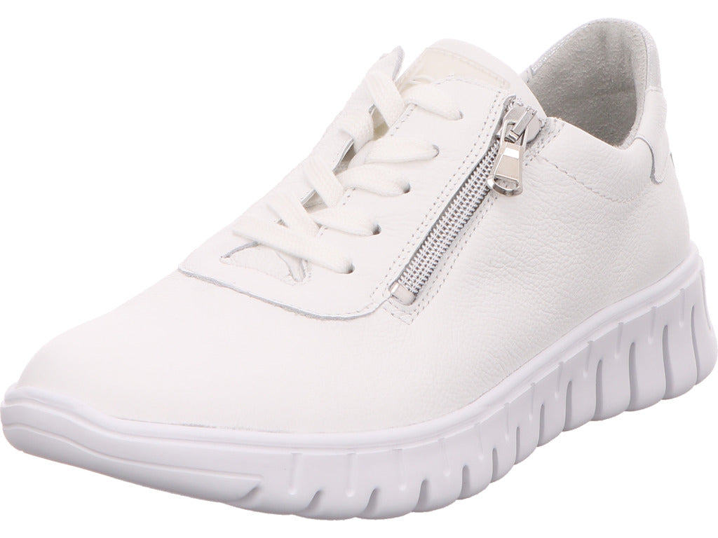 Waldläufer Damen Schnürschuh H-Birdy in weiß-bunt-kombiniert