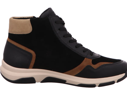 Remonte Damen Stiefel  in schwarz-bunt-kombiniert