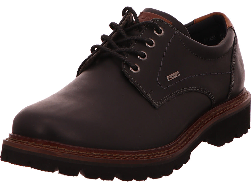 Sioux lage herenschoen in zwart