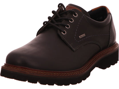 Sioux lage herenschoen in zwart